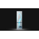 LG Refrigerator with bottom freezer, ref-277l, freez.-107l, 2doors, A++, inv., fresh zone, silver (GW-B509FNUW)