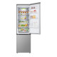 LG Refrigerator with bottom freezer, ref-277l, freez.-107l, 2doors, A++, inv., fresh zone, silver (GW-B509FNUW)