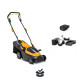 Stiga Газонокосарка акумуляторна Collector136eKit 20В 2х2А·год 34см 35л 25-75мм ЗП 11.75кг (COLLECTOR136EKIT)