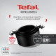 Tefal Каструля Tefal Excellence+, з кришкою, 24см, , алюміній, скло, бакеліт, чорний (G3284653)