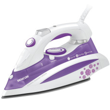 Sencor Steam iron, 2200W, 380ml, constant steam - 30g, Anti-Calс, Drip-Stop, ceramic soleplate, blue (SSI8441VT)