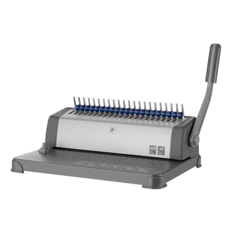 2E Plastic combs for the binder 25mm cyan 50pcs (2E-PL25-50CY)