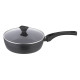 ARDESTO Deep Fry pan with lid Gemini Livorno, 24cm, aluminium, black (AR1224A)