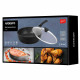 ARDESTO Deep Fry pan with lid Gemini Livorno, 24cm, aluminium, black (AR1224A)