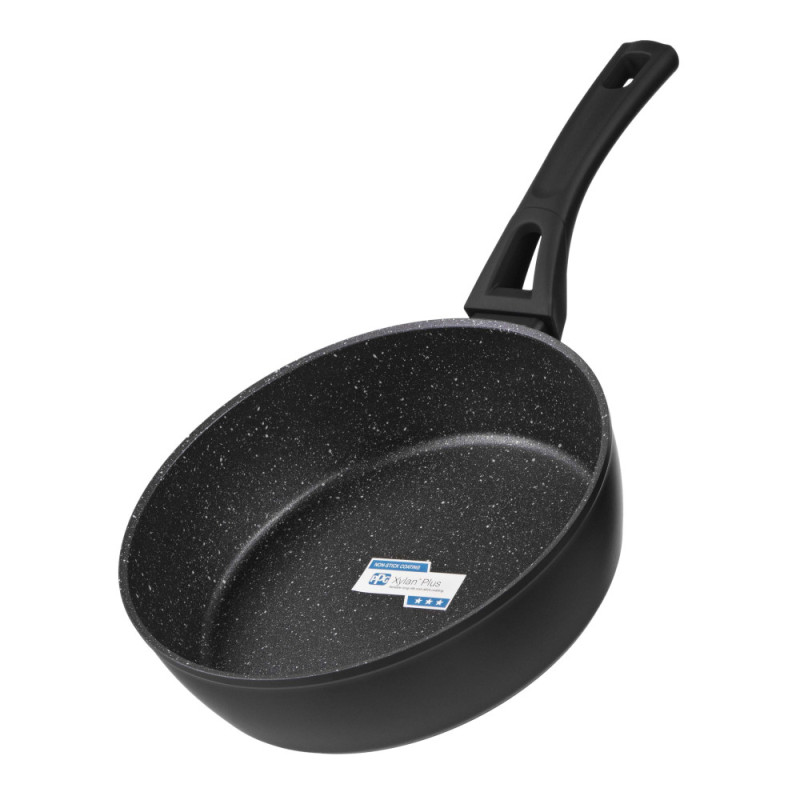 ARDESTO Deep Fry pan with lid Gemini Livorno, 24cm, aluminium, black (AR1224A)