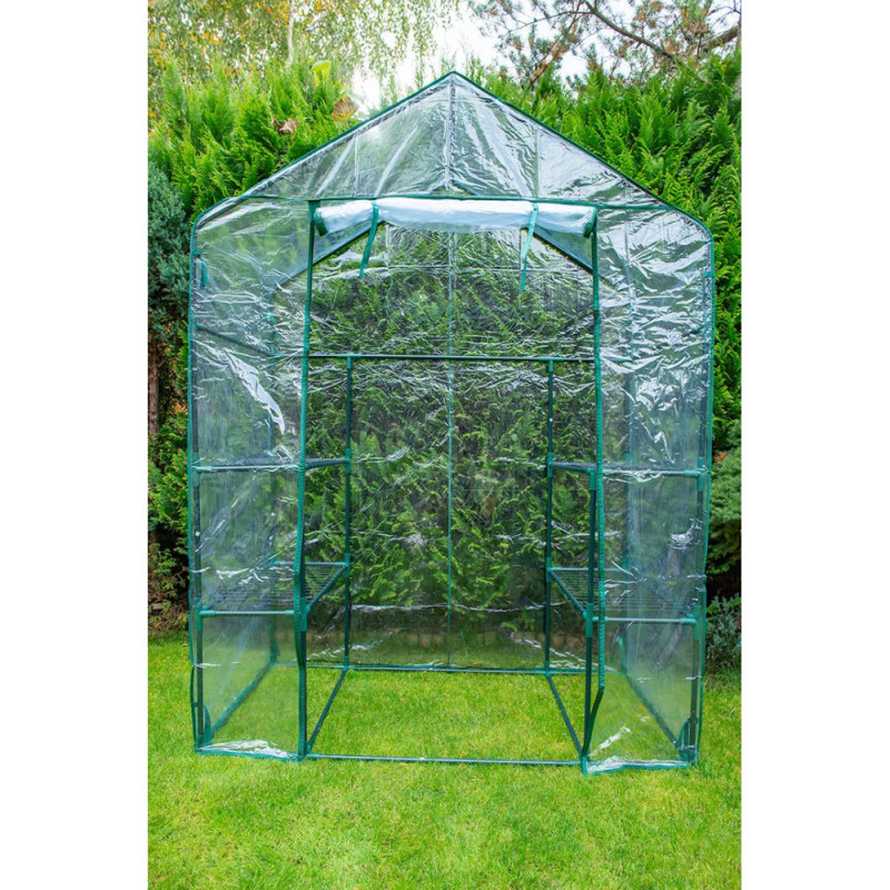 Neo Tools Folding greenhouse 195х143х73, 4 shelves, PVC film, transparent (15-902)