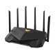 ASUS Router TUF-AX6000 4xGE LAN 1x2.5GE LAN 1x2.5GE WAN 1xUSB3.2 MU-MIMO OFDMA MESH gaming AURA RGB (90IG07X0-MO3C00)