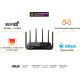 ASUS Router TUF-AX6000 4xGE LAN 1x2.5GE LAN 1x2.5GE WAN 1xUSB3.2 MU-MIMO OFDMA MESH gaming AURA RGB (90IG07X0-MO3C00)