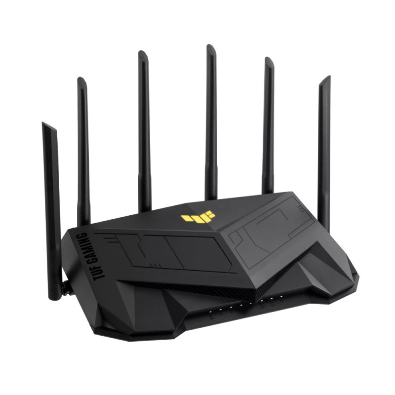 ASUS Router TUF-AX6000 4xGE LAN 1x2.5GE LAN 1x2.5GE WAN 1xUSB3.2 MU-MIMO OFDMA MESH gaming AURA RGB (90IG07X0-MO3C00)