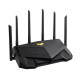 ASUS Router TUF-AX6000 4xGE LAN 1x2.5GE LAN 1x2.5GE WAN 1xUSB3.2 MU-MIMO OFDMA MESH gaming AURA RGB (90IG07X0-MO3C00)