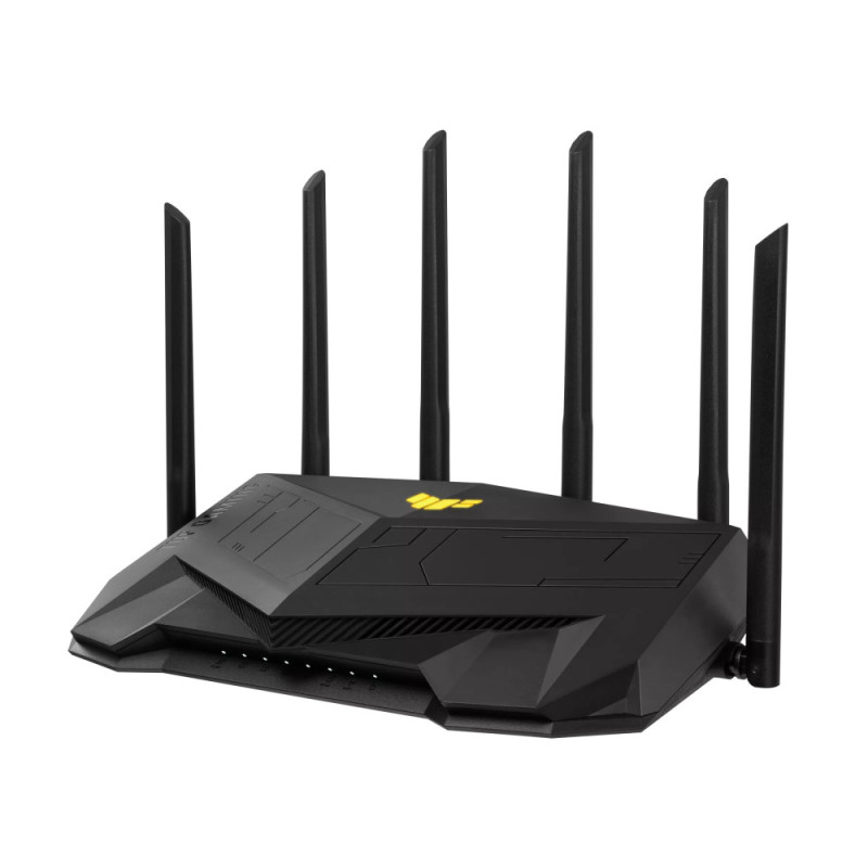 ASUS Router TUF-AX6000 4xGE LAN 1x2.5GE LAN 1x2.5GE WAN 1xUSB3.2 MU-MIMO OFDMA MESH gaming AURA RGB (90IG07X0-MO3C00)