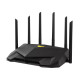 ASUS Router TUF-AX6000 4xGE LAN 1x2.5GE LAN 1x2.5GE WAN 1xUSB3.2 MU-MIMO OFDMA MESH gaming AURA RGB (90IG07X0-MO3C00)