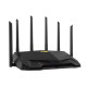 ASUS Router TUF-AX6000 4xGE LAN 1x2.5GE LAN 1x2.5GE WAN 1xUSB3.2 MU-MIMO OFDMA MESH gaming AURA RGB (90IG07X0-MO3C00)