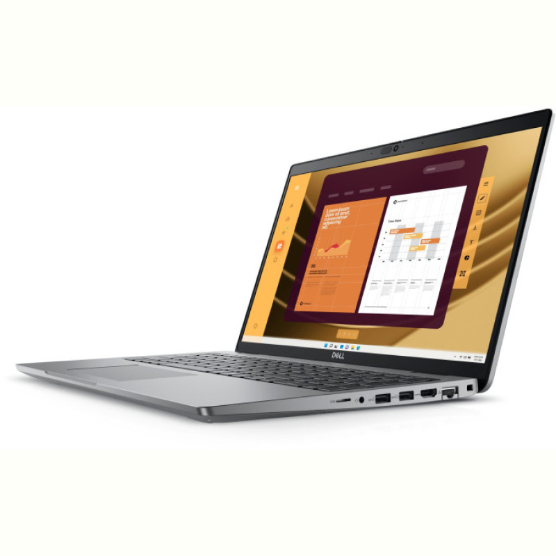 Ноутбук Dell Latitude 5550 (N015L555015UA_WP); 15.6" FullHD (1920x1080) IPS LED матовый , Intel Core Ultra 7 155U (1.7 - 4.8 ГГц) , RAM 16 ГБ , SSD 1 ТБ , Intel Graphics , без ОП , LAN , Wi-Fi , BT , веб-камера , Windows 11 Pro , 1.62 кг , серый , подсветка клавиатуры , сканер отпечатков пальцев
