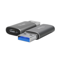 Trust adapter Calyx USB-C > USBA3.2, 2шт, black (25573_TRUST)