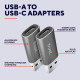 Trust adapter Calyx USB-C > USBA3.2, 2шт, black (25573_TRUST)
