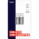 Trust adapter Calyx USB-C > USBA3.2, 2шт, black (25573_TRUST)