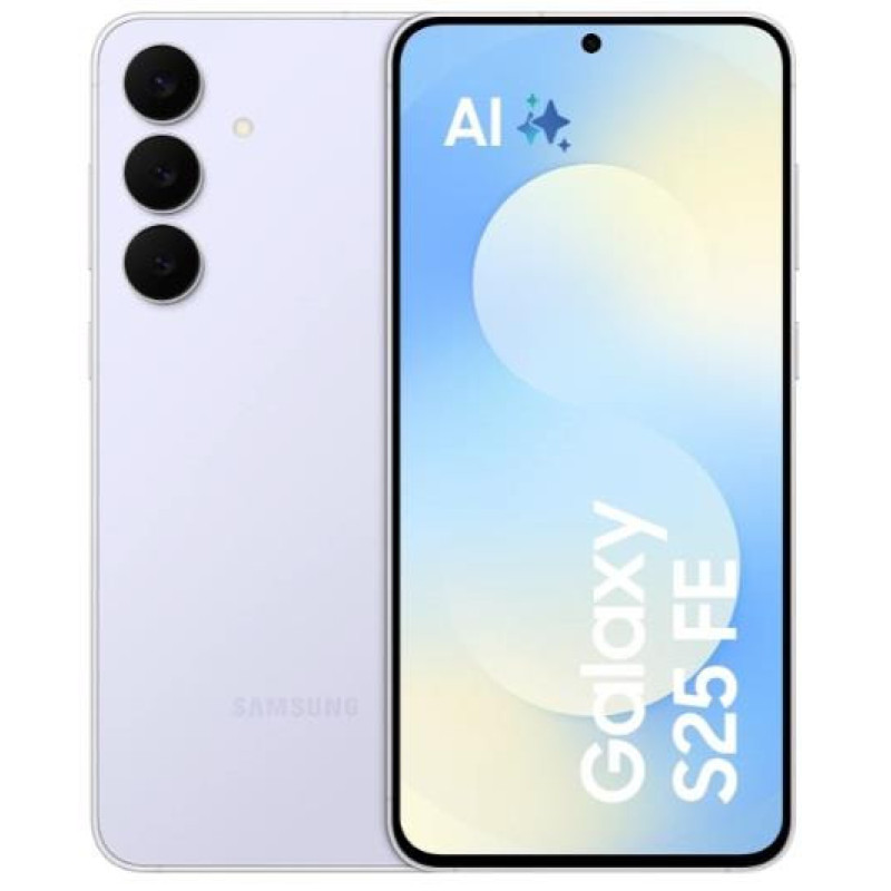 Samsung Смартфон Samsung Galaxy S25 FE 5G (S731) 6.7' 8/256ГБ, 2SIM, 4900мА•год, блакитний крижаний (SM-S731BLBGEUC)