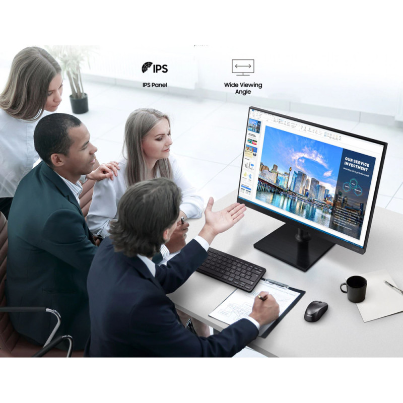 Samsung 24  F24T450F HDMI, DP, Audio, IPS, 75Hz, Pivot