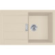 Franke Kitchen Sink Franke Sirius 2 tectonite, rectang., with drainboard, 780х500х200mm, bowl - 1, over-mounted, beige (143.0671.744)