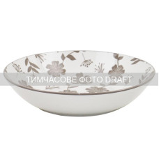 ARDESTO Soup plate Ravenna, 790ml, 20cm, porcelain, white-beige (AR1320R)