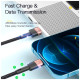 Дата кабель USB 2.0 AM to Lightning 2.0m 2.4A black Essager (EXCL-XCA01)