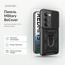 Чехол для мобильного телефона BeCover Military Xiaomi Redmi 15 5G (169mm) Global Black (715775)