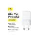 Зарядное устройство Baseus USB-C PD20W white (P10111602213-00)
