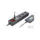 Сетевой удлинитель REAL-EL RS-3 USB CHARGE 1.8m, black (EL122500001)