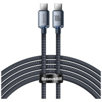 Дата кабель USB-C to USB-C 1.2m 100W black Baseus (CAJY000601)
