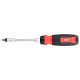 Milwaukee screwdriver, 27 bits, two-component handle, (Hex, PH, SL, PZ, Torx), CrV steel (4932480583)