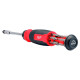 Milwaukee screwdriver, 27 bits, two-component handle, (Hex, PH, SL, PZ, Torx), CrV steel (4932480583)
