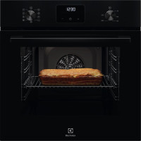Electrolux Electrolux oven electrical, 65l, A, display, convection, telescopic rails, black (LOFGF00BK)