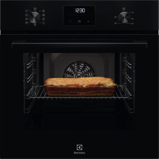 Electrolux Electrolux oven electrical, 65l, A, display, convection, telescopic rails, black (LOFGF00BK)