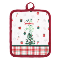 ARDESTO Прихватка Christmas Tree 18х20см, 100% поліестер (верх), 100% бавовна (низ), зелений (ART04HT)