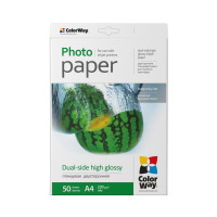Фотобумага ColorWay A4 220г Glossy 50ст. (PGD220050A4)