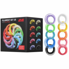 2E Filament set for 3D pen PCL (10 col*10 m) (2E-L-BH010)