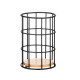 ARDESTO Cutlery stand Midori 11х11х17cm, metal, bamboo, black (AR0905B)