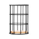 ARDESTO Cutlery stand Midori 11х11х17cm, metal, bamboo, black (AR0905B)