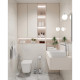 Deante Flush button slim for concealed systems, white (CST_A51P)