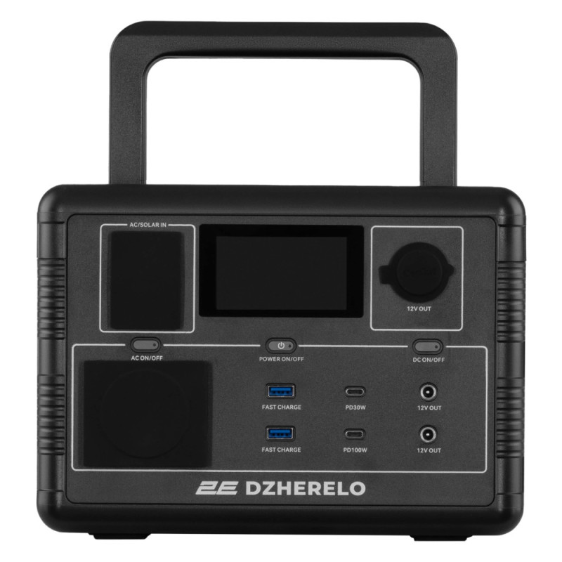 2E Portable Power Station Dzherelo, 600 W, 560 Wh, Fast Charging (2E-PPS06056)