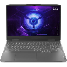 Ноутбук Lenovo LOQ 15IRX9 (83DV00GXRA); 15.6" WQHD (2560x1440) IPS LED матовый 165 Гц , Intel Core i7-13650HX (2.6 - 4.9 ГГц) , RAM 16 ГБ (Max 32 ГБ) , SSD 512 ГБ , nVidia GeForce RTX4050, 6 ГБ , без ОП , LAN , Wi-Fi , Bluetooth , веб-камера , без ОС , 2.38 кг , серый , подсветка клавиатуры