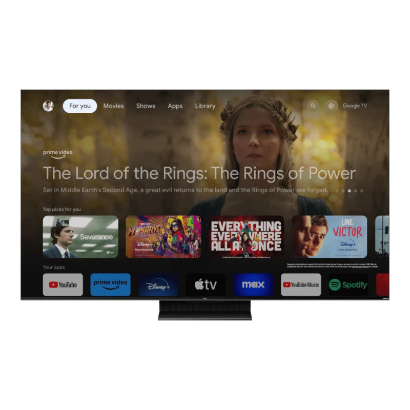 TCL Телевизор 75" MiniLED 4K 144Hz Smart Google TV Titan ONKYO sound (75MQLED80)