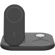 Belkin Зарядное устройство беспроводное 3в1 Magnetic Foldable iPhone/Watch/AirPods, Qi2 15Вт, черный (WIZ029VFBK)
