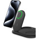 Belkin Зарядное устройство беспроводное 3в1 Magnetic Foldable iPhone/Watch/AirPods, Qi2 15Вт, черный (WIZ029VFBK)