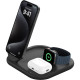 Belkin Зарядное устройство беспроводное 3в1 Magnetic Foldable iPhone/Watch/AirPods, Qi2 15Вт, черный (WIZ029VFBK)