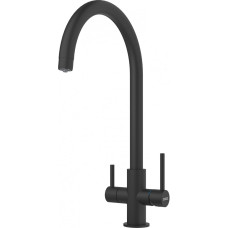 Franke Washbasin tap Lina Clear Water, spout lenght - 272 mm, swivel, 1+1filter connection, chrome-black (120.0703.746)