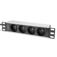 Digitus Пристрій розподілу електроживлення DIGITUS 10  1U, 16A, 230V 4xSchuko, вилка Schuko (DN-95418)
