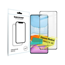 Стекло защитное BeCover Xiaomi Redmi Note 14 4G Black (713099)