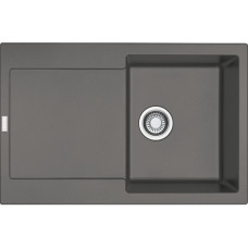 Franke Мойка кухонная Maris, фрагранит, прямоуг., с крылом, 780х500х200мм, чаша- 1, врезная, MRG 611, серый камень (114.0565.117)